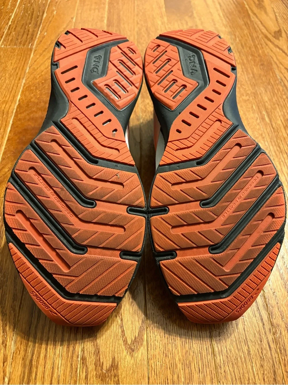 Brooks Men's Running Shoes in White, Black and Orange